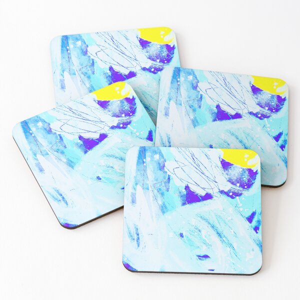 Item preview, Bright Neon Blue Abstract  designed and sold by Grey Robinson.