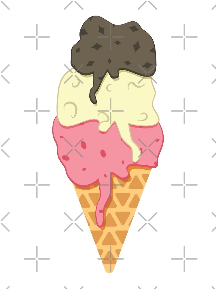 Strawberry Ice Cream Double Scoop – Poster Museum