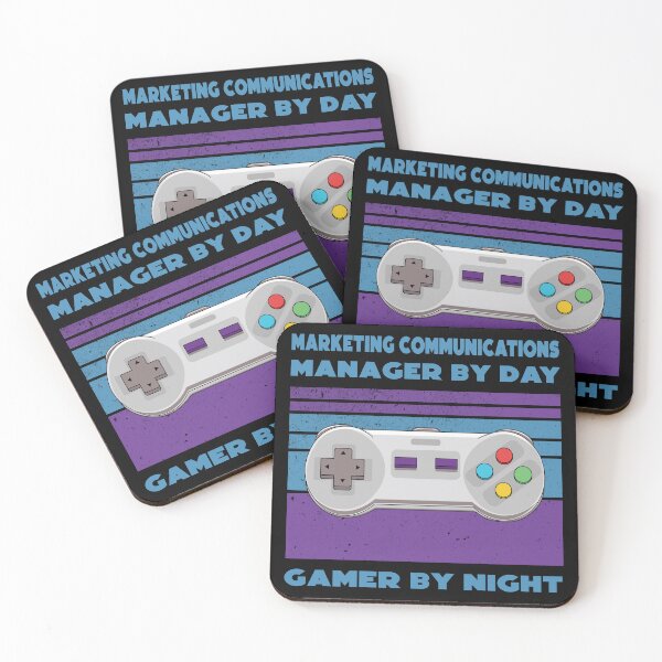 Item preview, Marketing communications manager by day gamer by night, funny games lovers, job, humor, joke, meme, gamer worker designed and sold by SGS-.