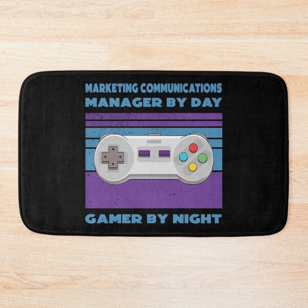 Item preview, Marketing communications manager by day gamer by night, funny games lovers, job, humor, joke, meme, gamer worker designed and sold by SGS-.