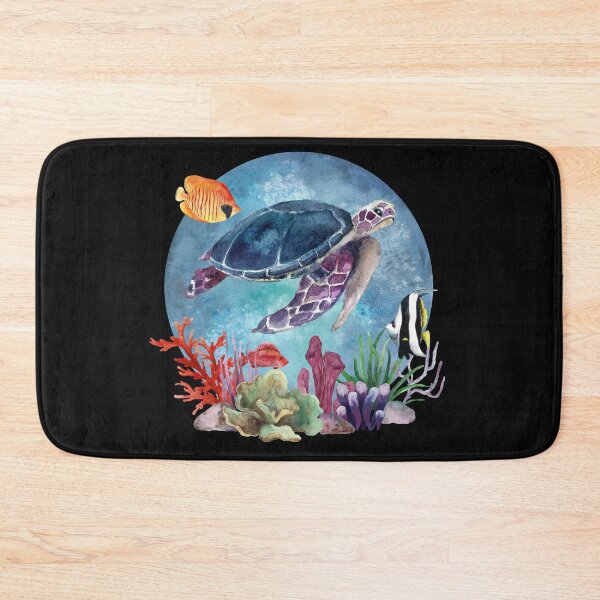 Item preview, Watercolor Sea Turtle designed and sold by virillanissa.
