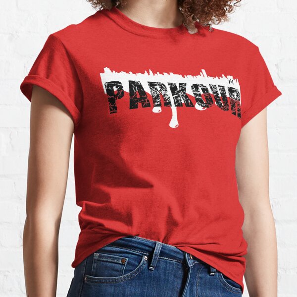Parkour T Shirts Redbubble - parkour outfit w red sports shoes roblox
