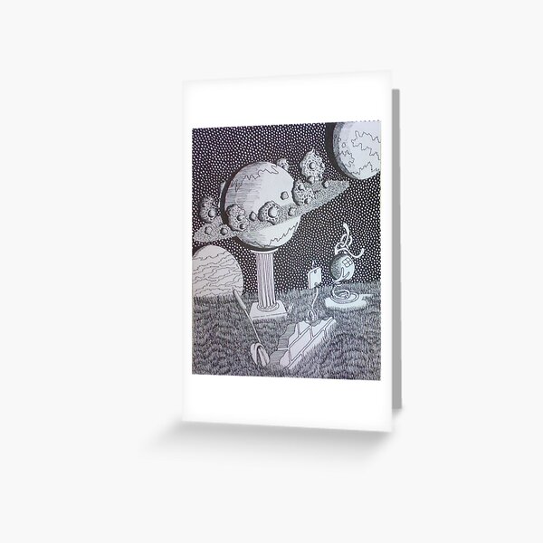 galactic pedistals Greeting Card