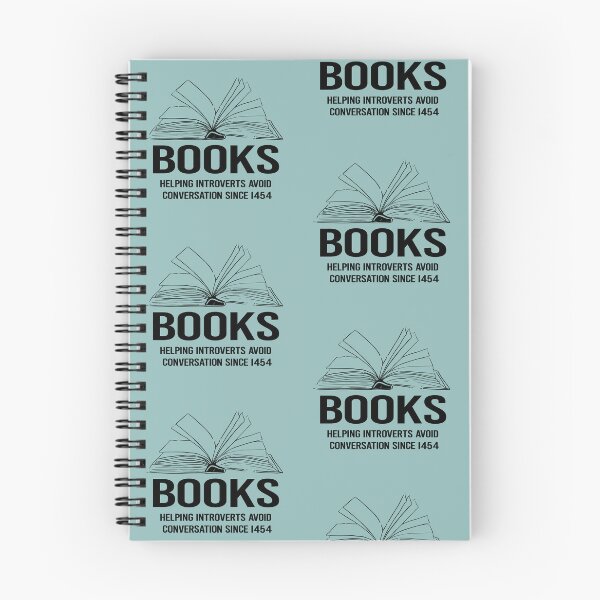 Item preview, Books helping introverts avoid conversation since 1454 designed and sold by AvviareArt.