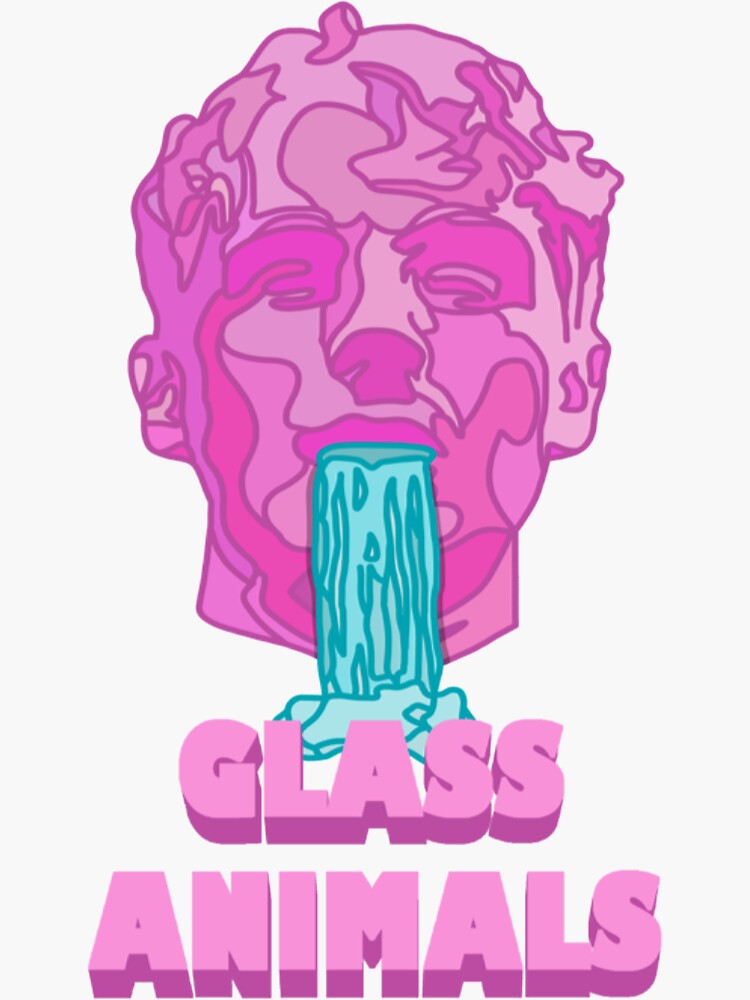 "Glass Animals Merch Glass Animals Soda Waterfalls" Sticker for Sale by