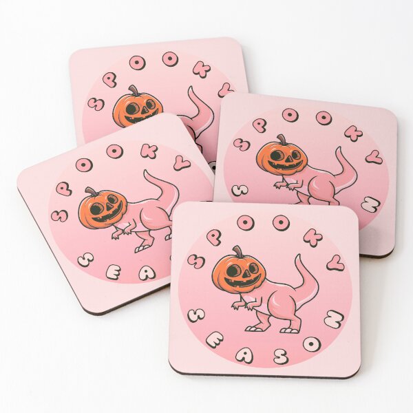Item preview, SPOOKY SEASON Pumpkin T Rex Pink designed and sold by everything4eva.