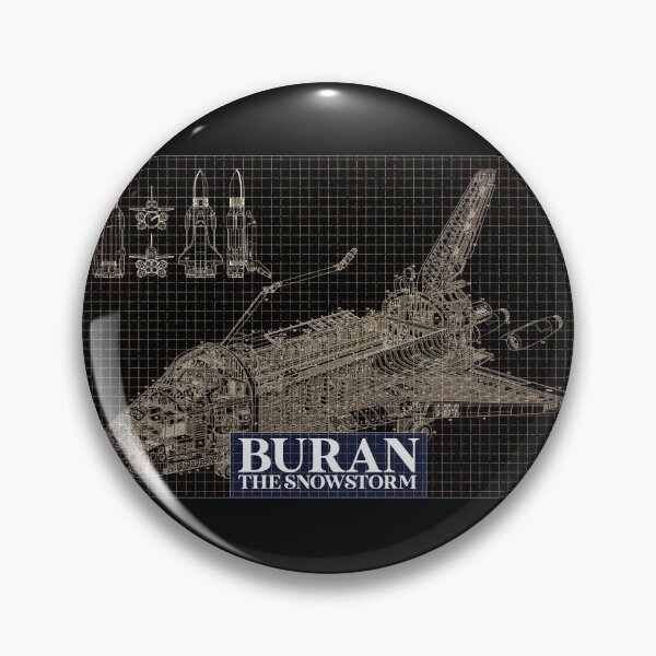 Item preview, Blueprint of "Buran- the Snowstorm" - black designed and sold by avionbubble.