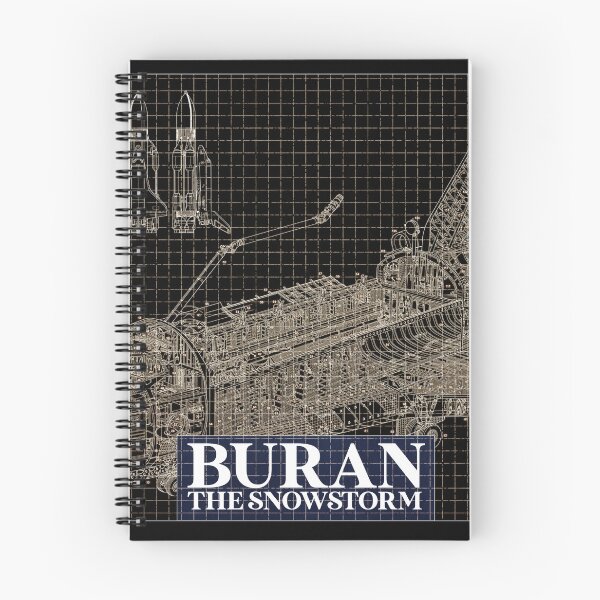 Item preview, Blueprint of "Buran- the Snowstorm" - black designed and sold by avionbubble.