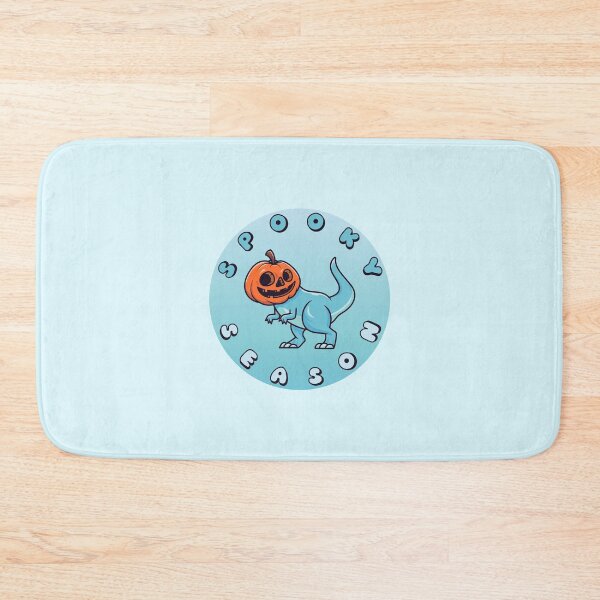 Item preview, SPOOKY SEASON Pumpkin T Rex Blue designed and sold by everything4eva.