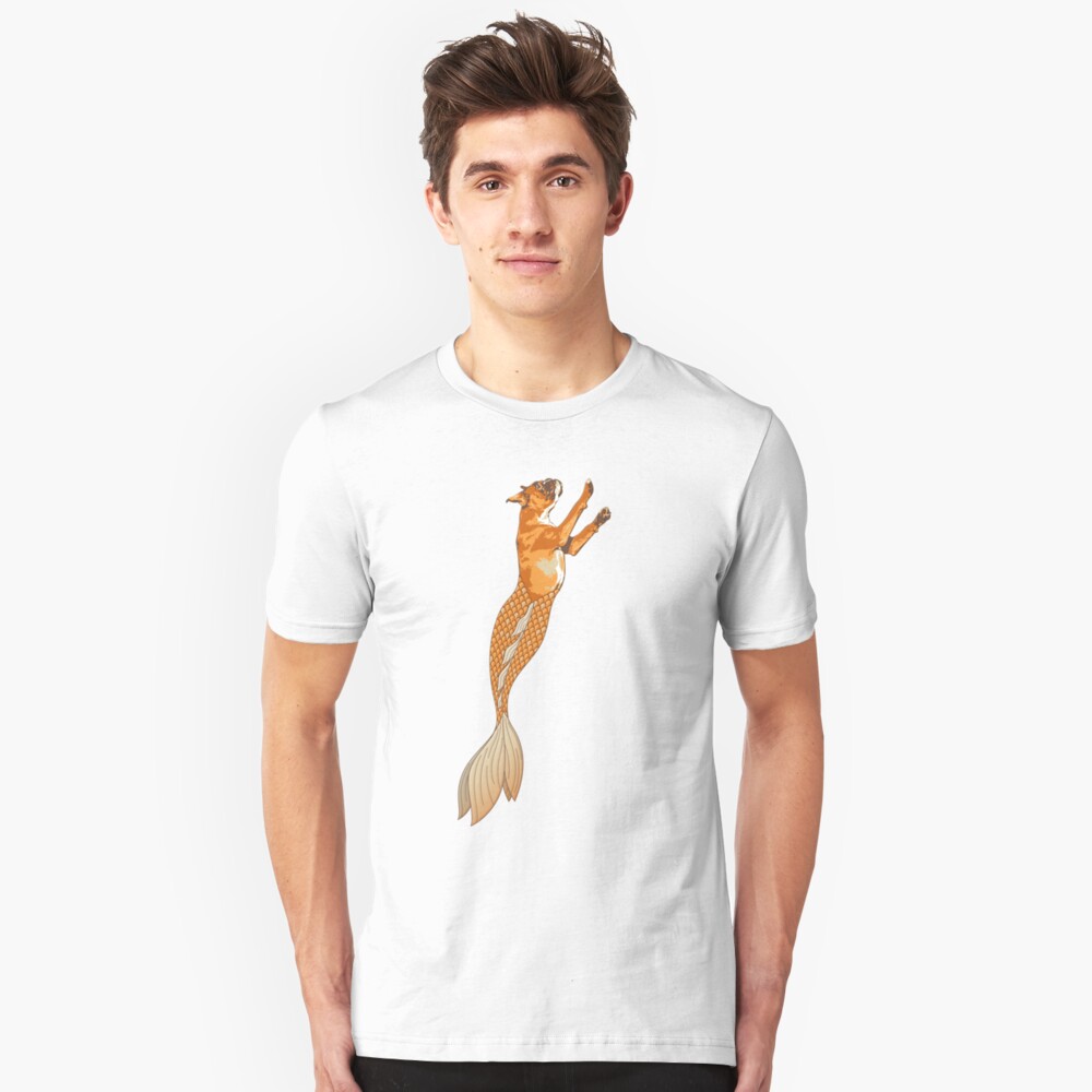 Ginger the Boxer Merpup Slim Fit T-Shirt