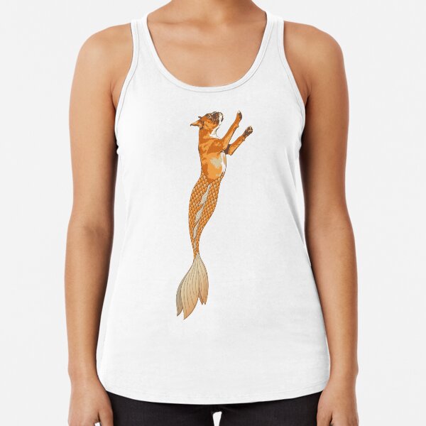 Ginger the Boxer Merpup Racerback Tank Top