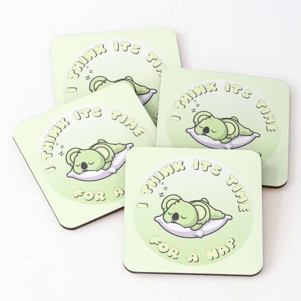 Item preview, I Think Its Time For A Nap Sleepy Koala Green designed and sold by everything4eva.