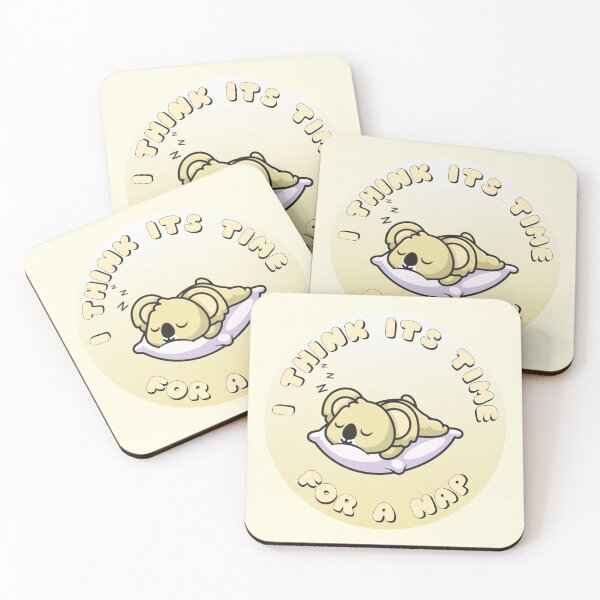 Item preview, I Think Its Time For A Nap Sleepy Koala Yellow designed and sold by everything4eva.