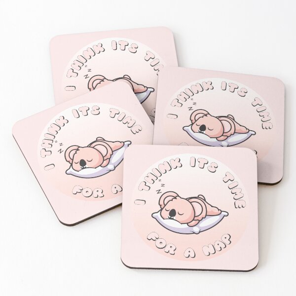 Item preview, I Think Its Time For A Nap Sleepy Koala Pink designed and sold by everything4eva.