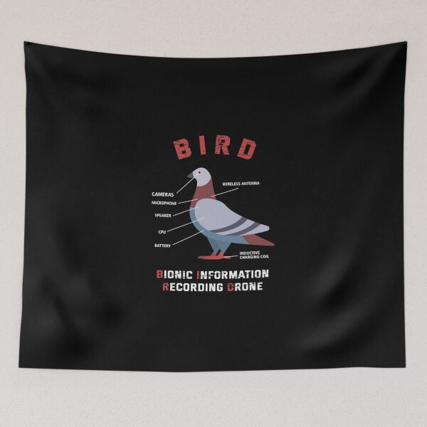 Item preview, Birds Aren&39;t Real, If It Flies It Spies Vintage Cool T-Shirt designed and sold by FlorenceEsther.
