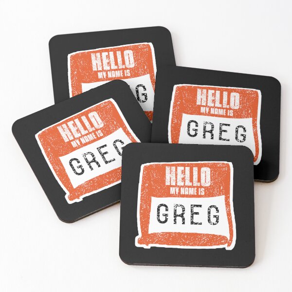 Item preview, Hello My Name Is Greg Label designed and sold by vibeno1.