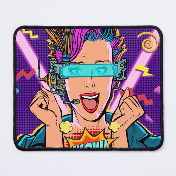 Item preview, Retro 80s Comic Wow Joy VR Glasses designed and sold by Pointit.