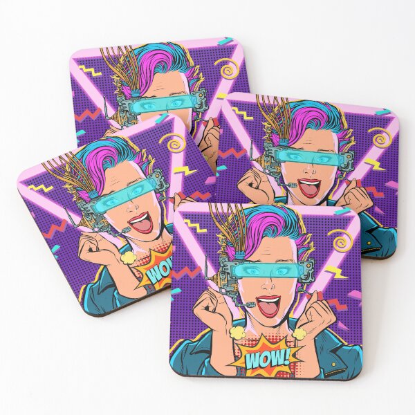 Item preview, Retro 80s Comic Wow Joy VR Glasses designed and sold by Pointit.