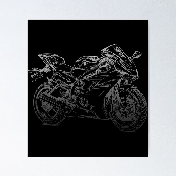 Motorcycle Poster Yamaha YZF-R6 Cobra | 2003-2008