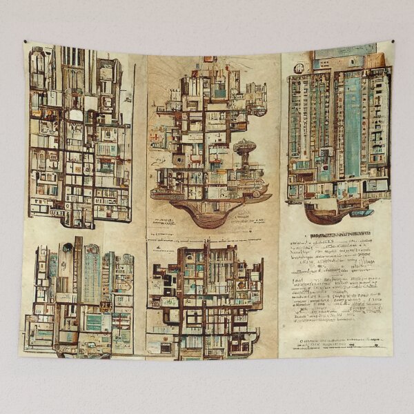 Item preview, Backrooms Architecture designed and sold by Muralia Art.