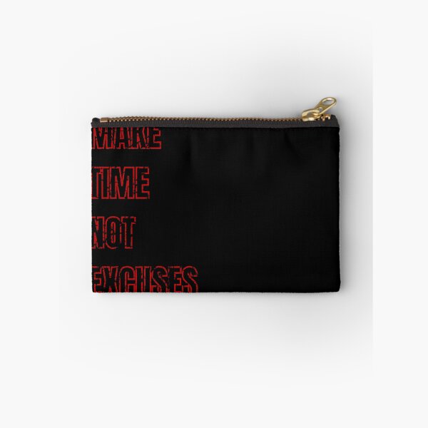 Item preview, Make Time Not Excuses red distressed  designed and sold by KingsManKind.