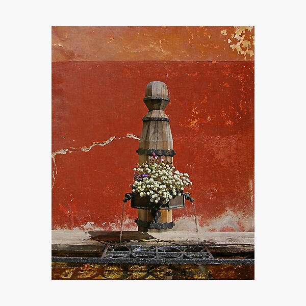 Town Fountain Photographic Print