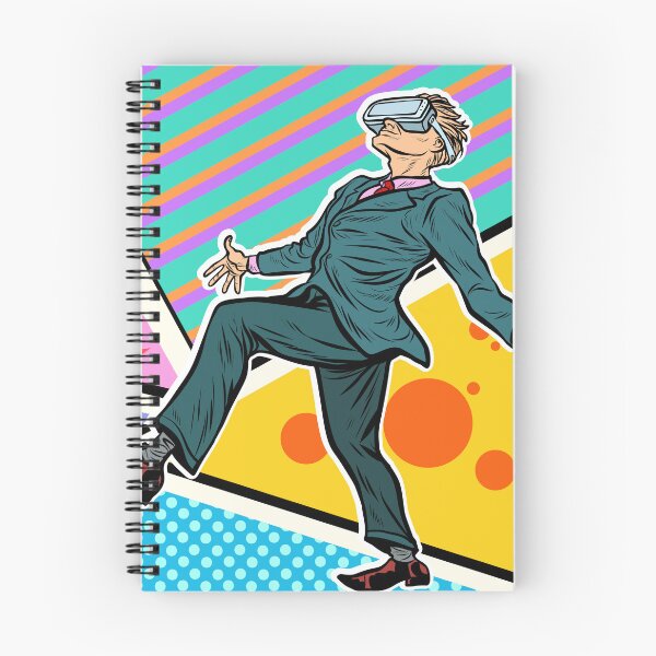 Item preview, Man Playing Virtual Reality VR Glasses Retro Comic Design, Funny VR Gifts For Gamers, Virtual Reality Comic designed and sold by Pointit.