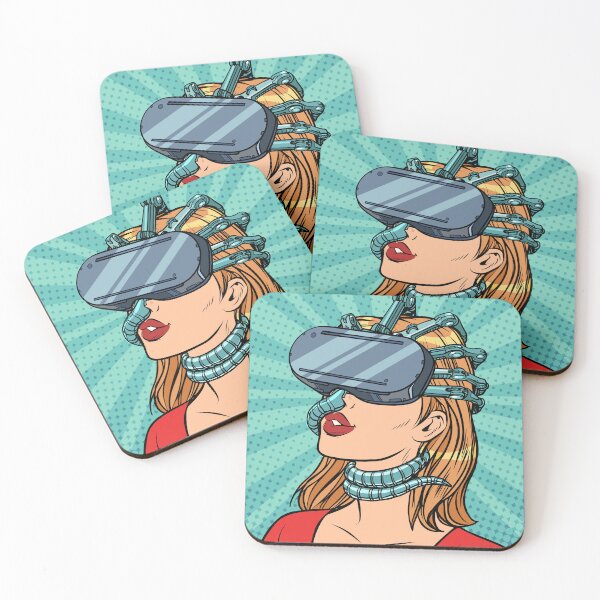 Item preview, Pop Art in Virtual Reality Gadget VR Retro Comic Design, Funny VR Gifts For Gamers, Virtual Reality Comic designed and sold by Pointit.