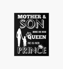 Mother And Son - Queen And Prince Art Board Print