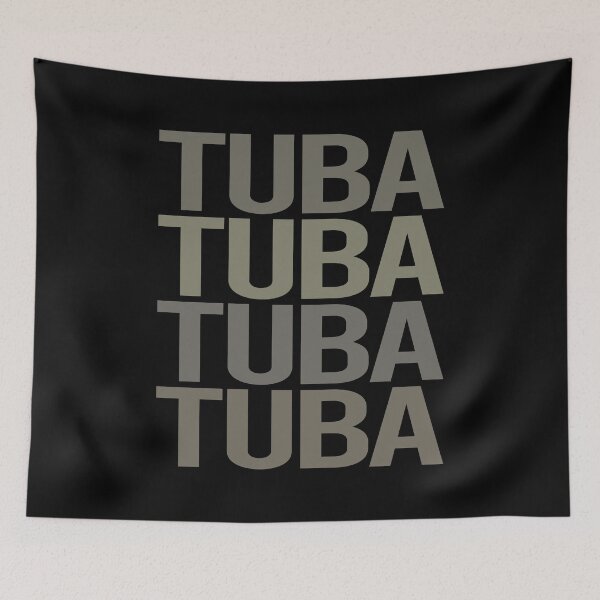 Item preview, Gray Text Art Tuba designed and sold by StoreCalamity.