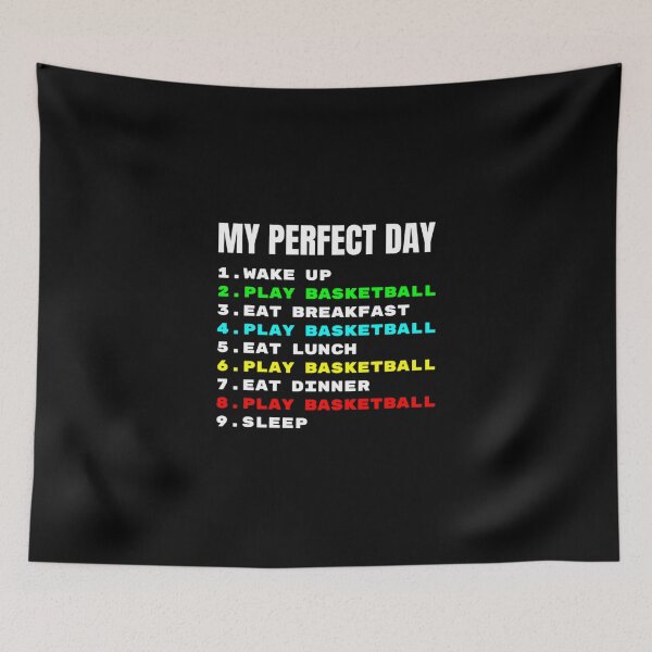 Item preview, My Perfect Day Play Basketball Player Lover Fan Funny Classic T-Shirt designed and sold by carurbrenda.