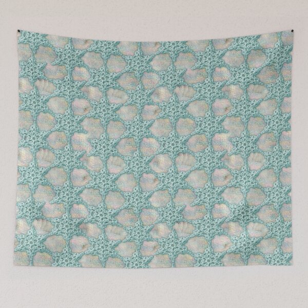 Item preview, Handmade Crochet Stars on a Knitting Repeat designed and sold by NadineMay.