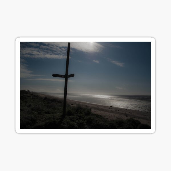 Item preview, Landscape Signpost Mersehead Dumfries and Galloway Scotland designed and sold by Stravaigin.