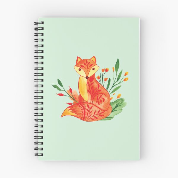 Item preview, Cute fall color Forest fox watercolor painting designed and sold by pinkyfish1010.