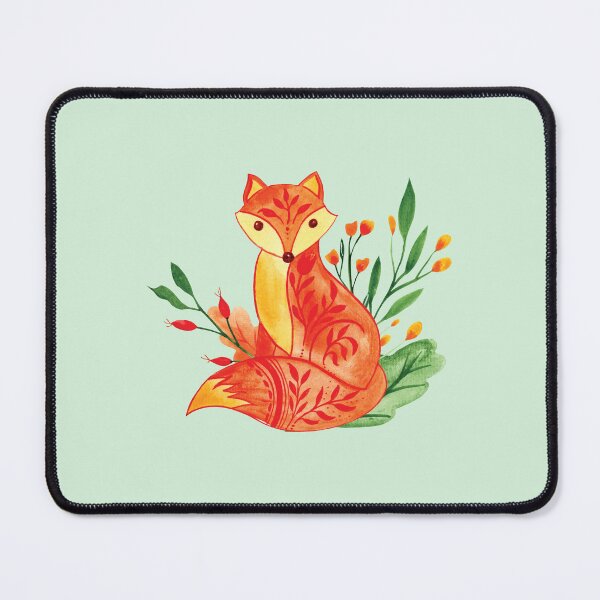 Item preview, Cute fall color Forest fox watercolor painting designed and sold by pinkyfish1010.