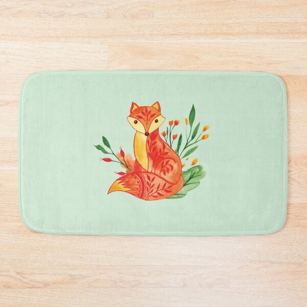 Item preview, Cute fall color Forest fox watercolor painting designed and sold by pinkyfish1010.