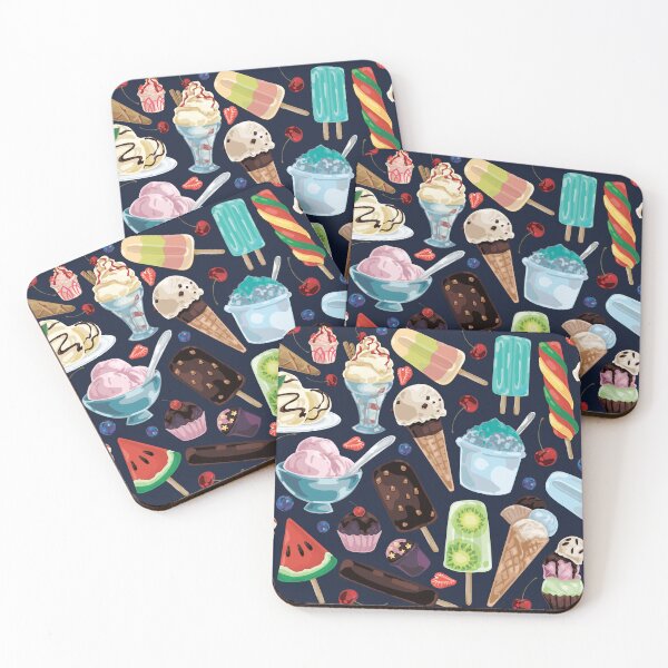 Item preview, Assorted Cold Ice Cream Cones, Popsicles, Sorbets and Sundaes designed and sold by Alicia Chee.