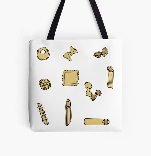 Pasta All Over Print Tote Bag