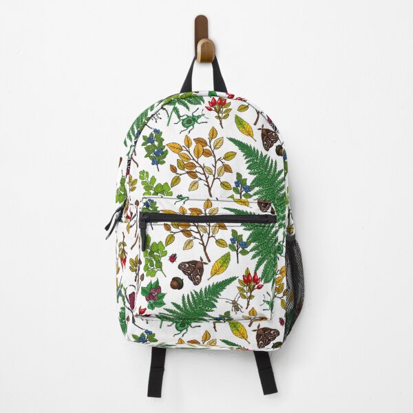 Item preview, Forest berries, leaves and bugs on white designed and sold by Katerina Mitkova Kirilova.