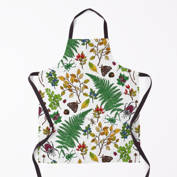 Item preview, Forest berries, leaves and bugs on white designed and sold by Katerina Mitkova Kirilova.