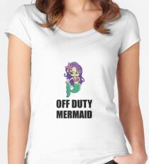 Off Duty Mermaid Women's Fitted Scoop T-Shirt