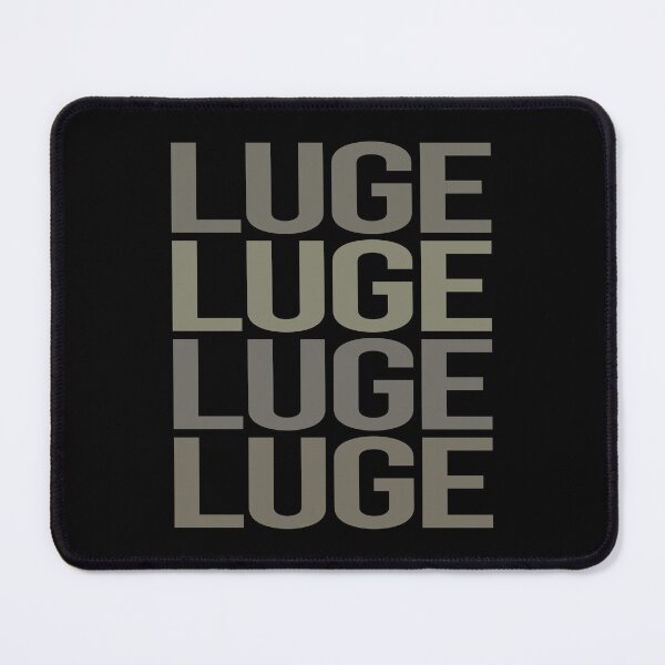 Item preview, Gray Text Art Luge Luger designed and sold by StoreCalamity.