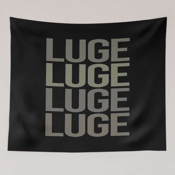 Item preview, Gray Text Art Luge Luger designed and sold by StoreCalamity.