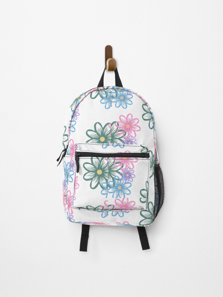 Thumbnail 1 of 3, Backpack, Flower Pattern designed and sold by grc23.