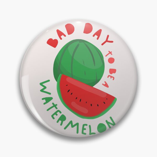 Item preview, Bad Day To Be A Watermelon watercolor typography and graphics designed and sold by Cloofur.