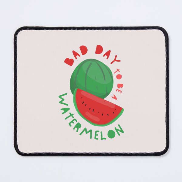 Item preview, Bad Day To Be A Watermelon watercolor typography and graphics designed and sold by Cloofur.
