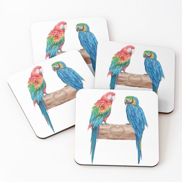 Item preview, Macaw Bird Parrot Lover Watercolor designed and sold by Blok45.