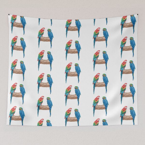 Item preview, Macaw Bird Parrot Lover Watercolor designed and sold by Blok45.