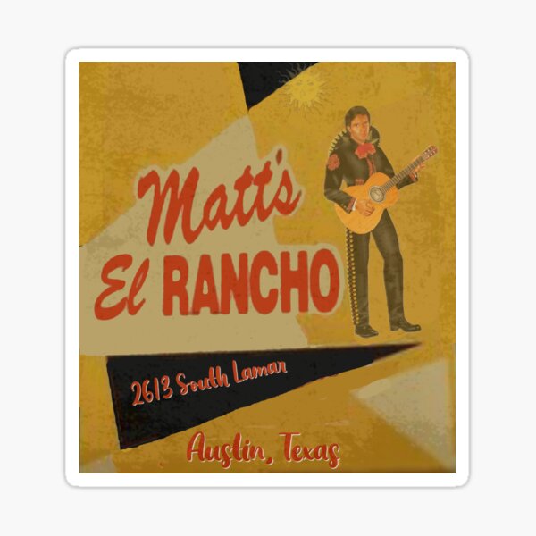 Item preview, Matt's El Rancho Rest. - Austin, TX (1950s) designed and sold by YesterCool Designs.