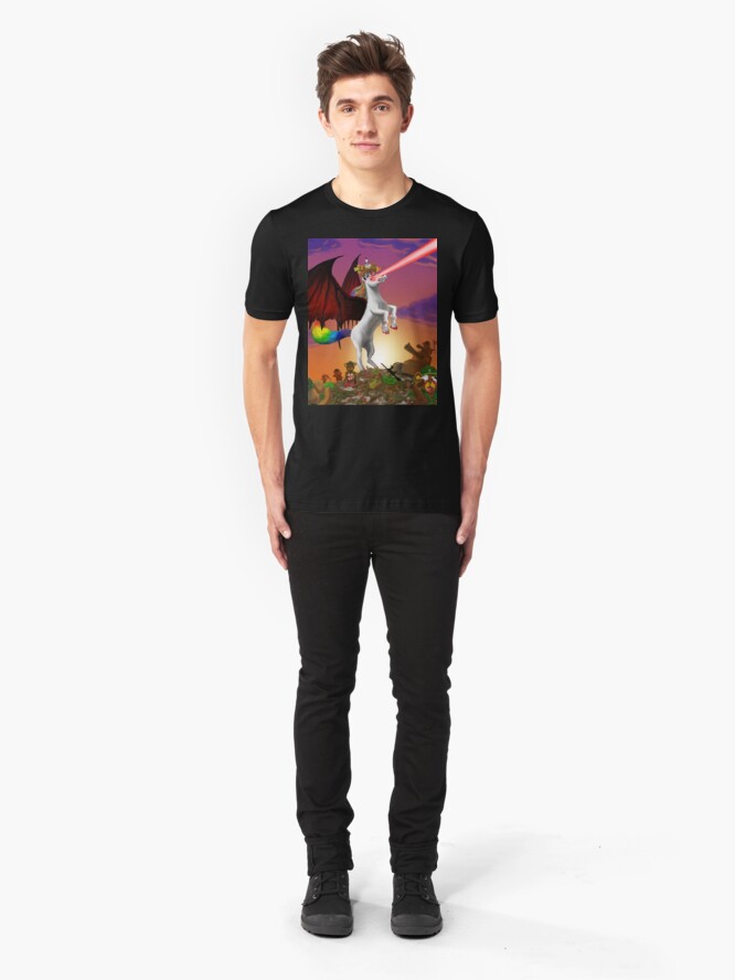 Alternate view of The King is DEAD! Slim Fit T-Shirt